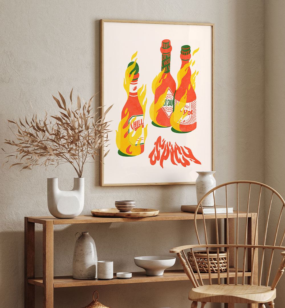 FIERY HOT SAUCE BOTTLES