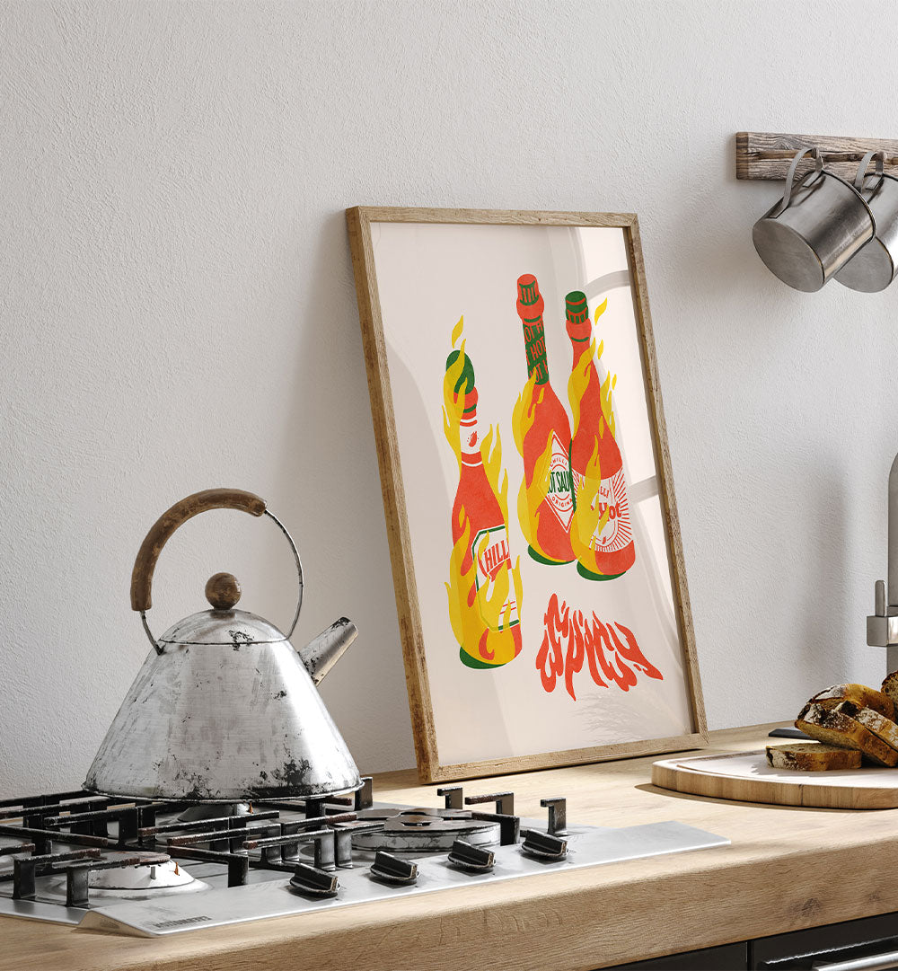 FIERY HOT SAUCE BOTTLES