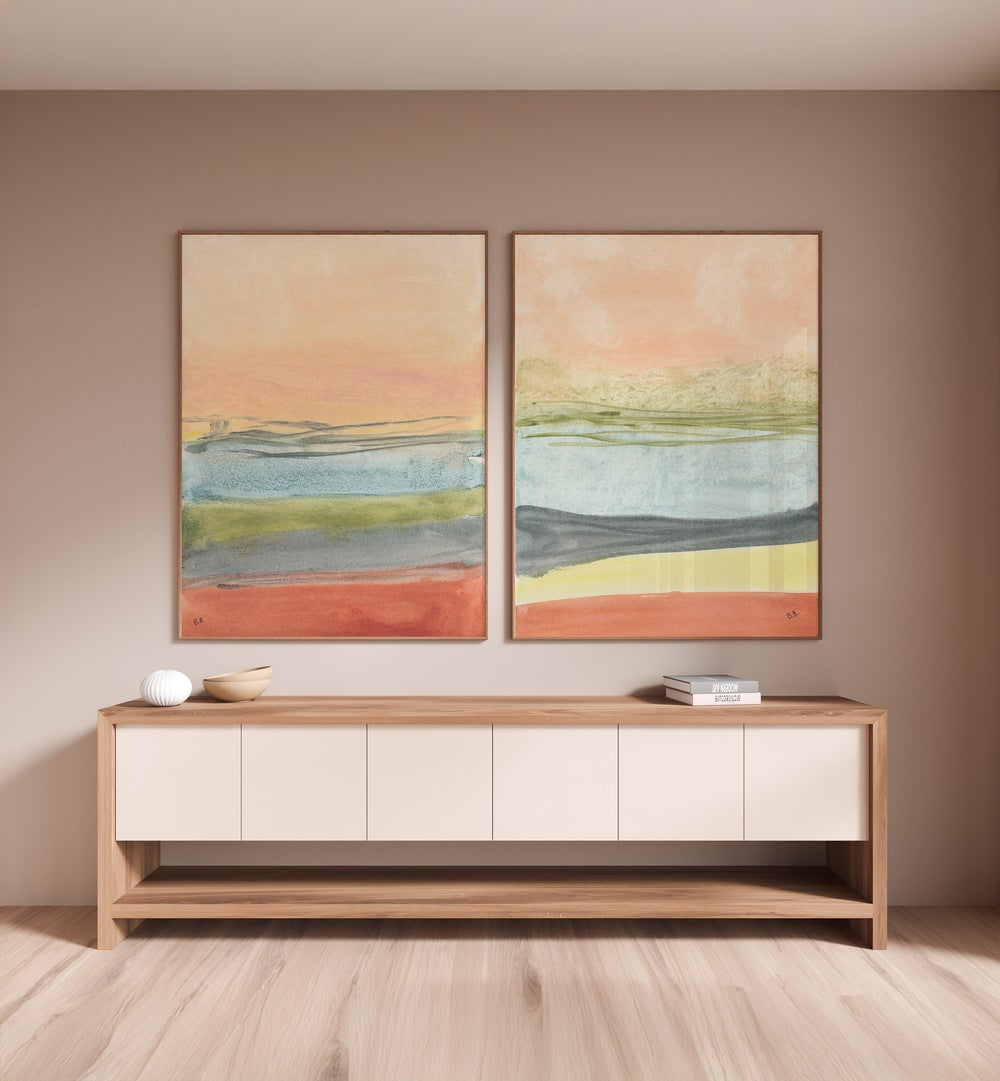 FIND YOUR WAY SET , SET OF 2 PAINTINGS