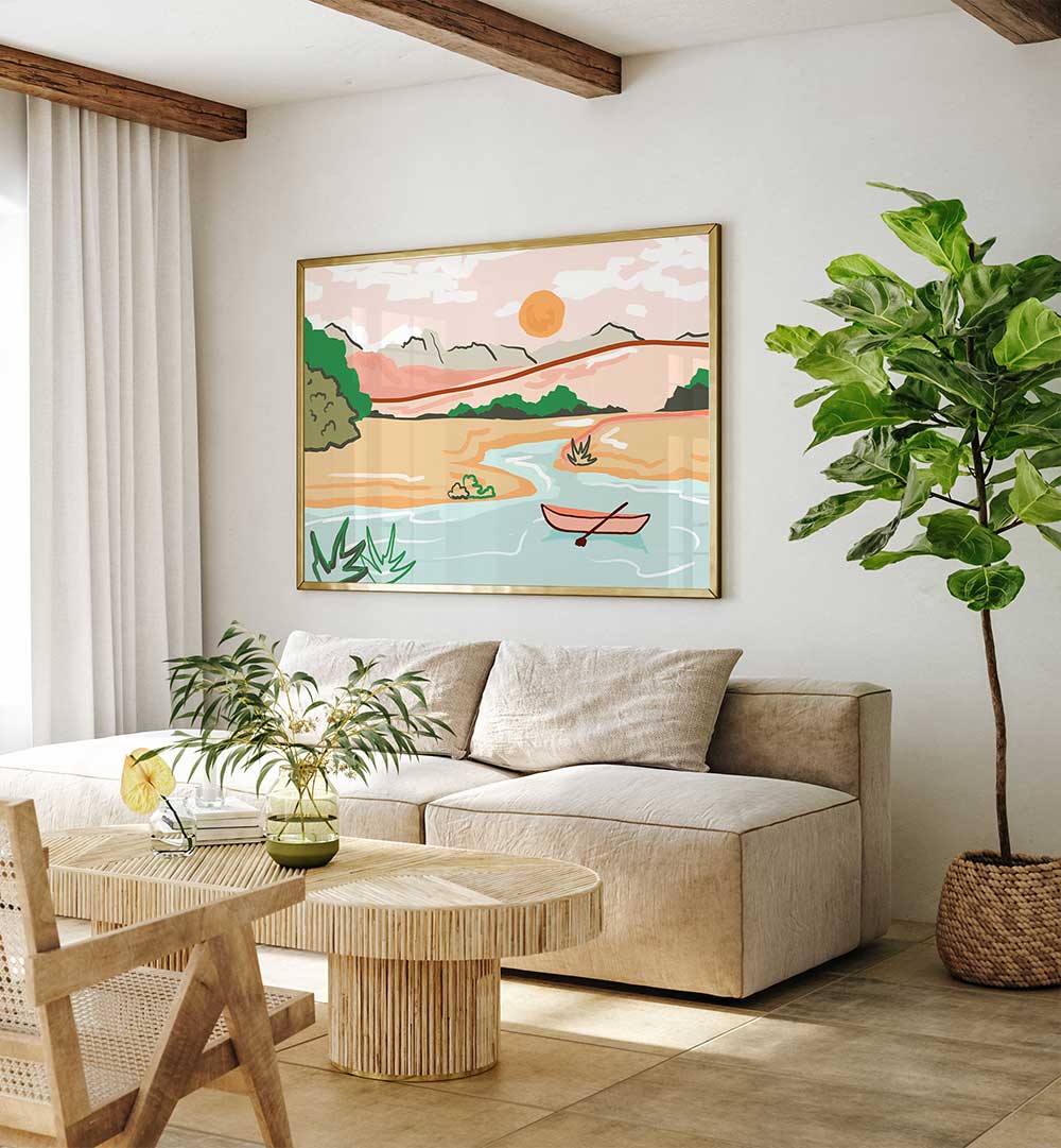 FLOATING THROUGH LIFE LIKE THIS , LANDSCAPE PAINTINGS