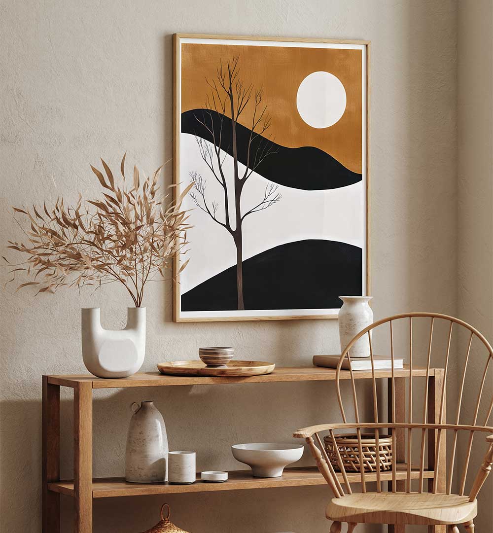 FLORAL ART POSTER GRUNGY NATURE , BOHO ART PAINTINGS