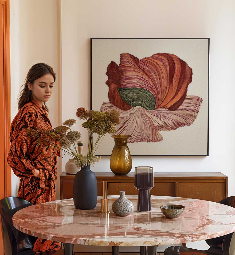 FLORAL LINES I , ABSTRACT PAINTINGS