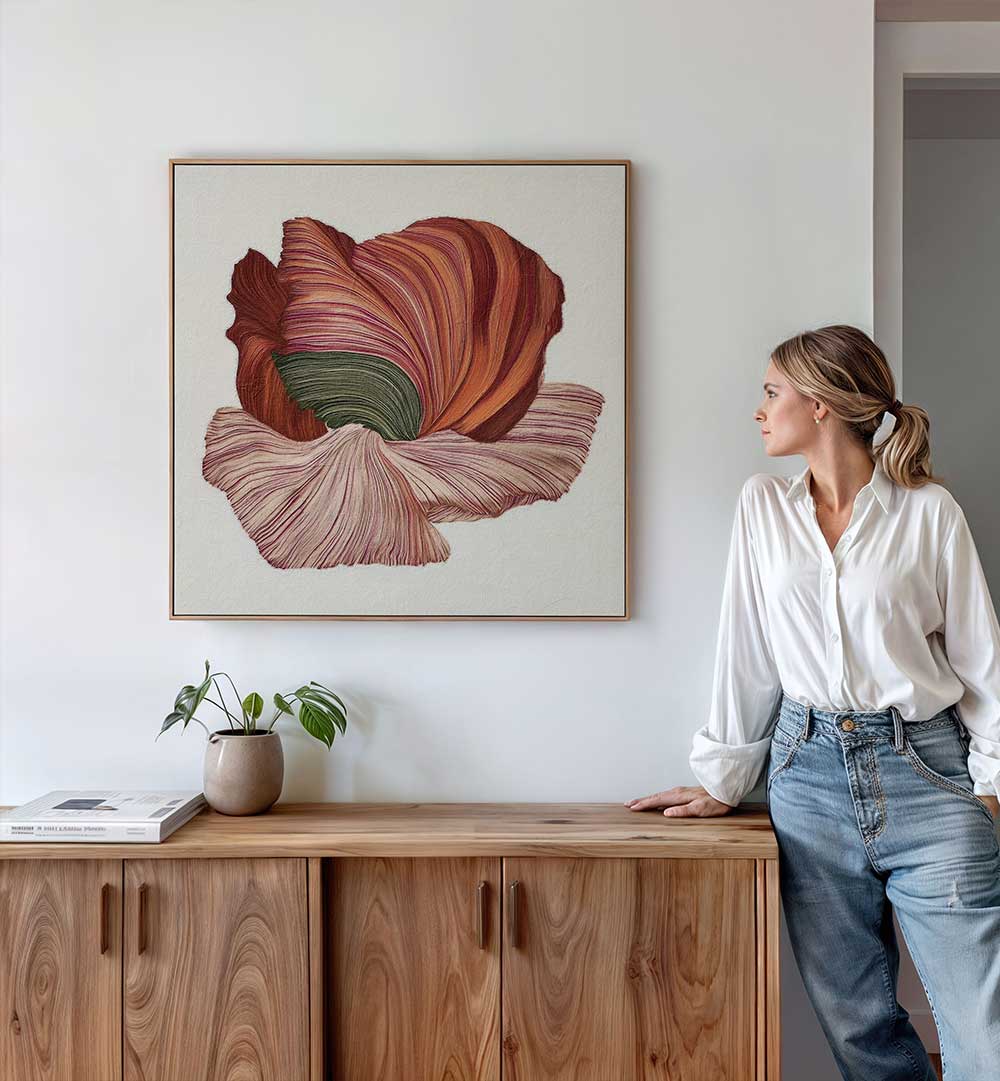 FLORAL LINES I , ABSTRACT PAINTINGS