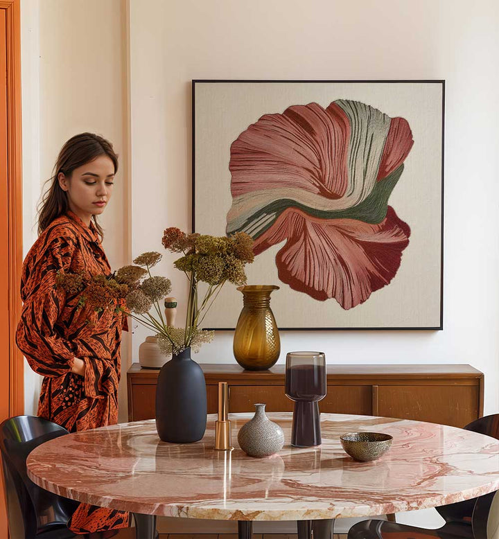 FLORAL LINES III , ABSTRACT PAINTINGS