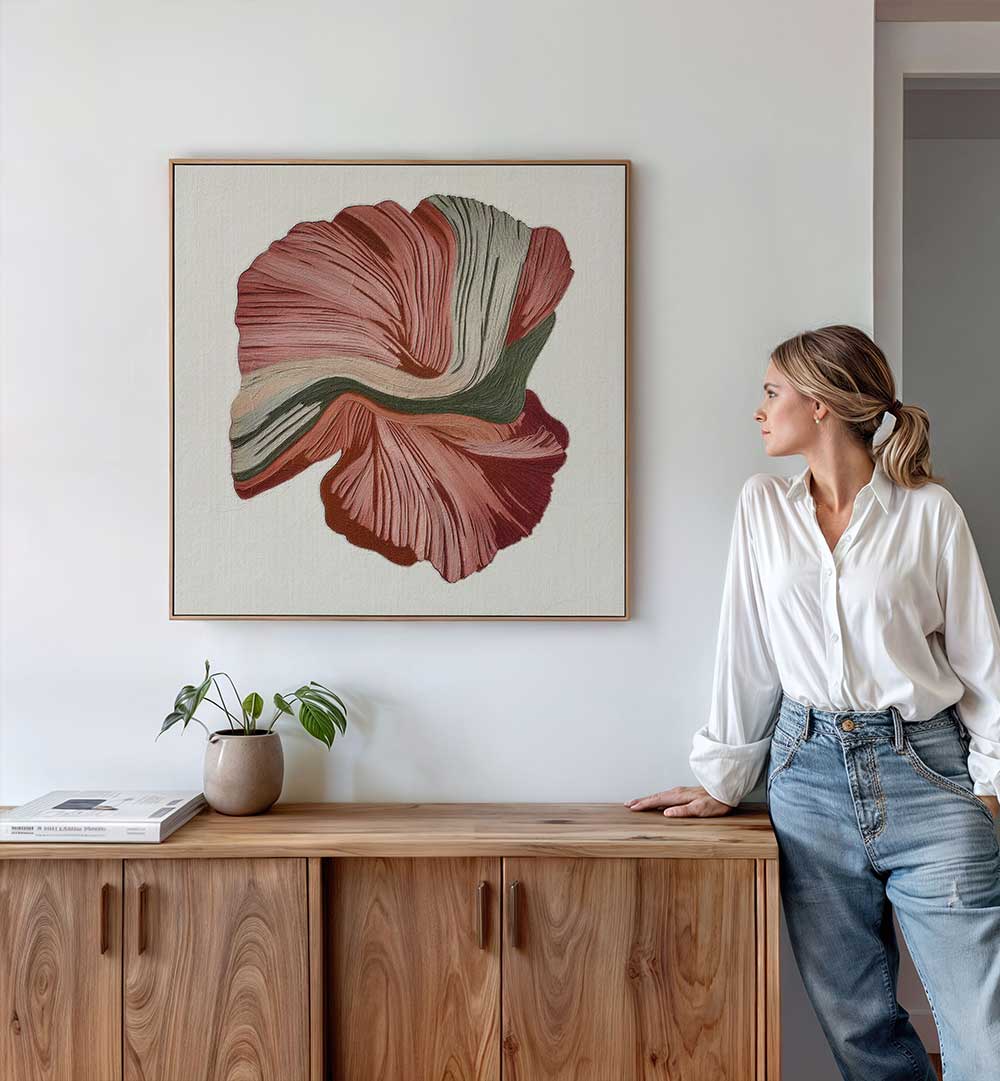 FLORAL LINES III , ABSTRACT PAINTINGS