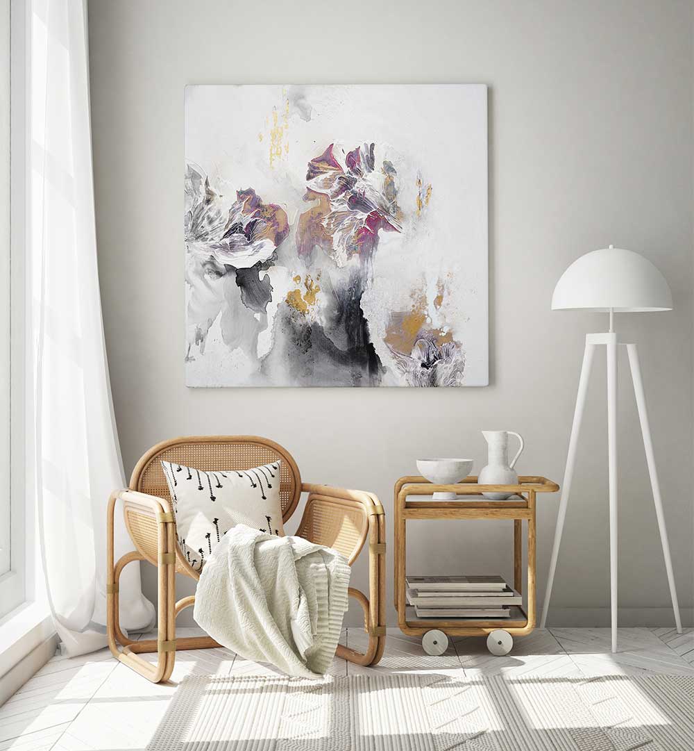 FLORAL PETALS ABSTRACT , ABSTRACT PAINTINGS