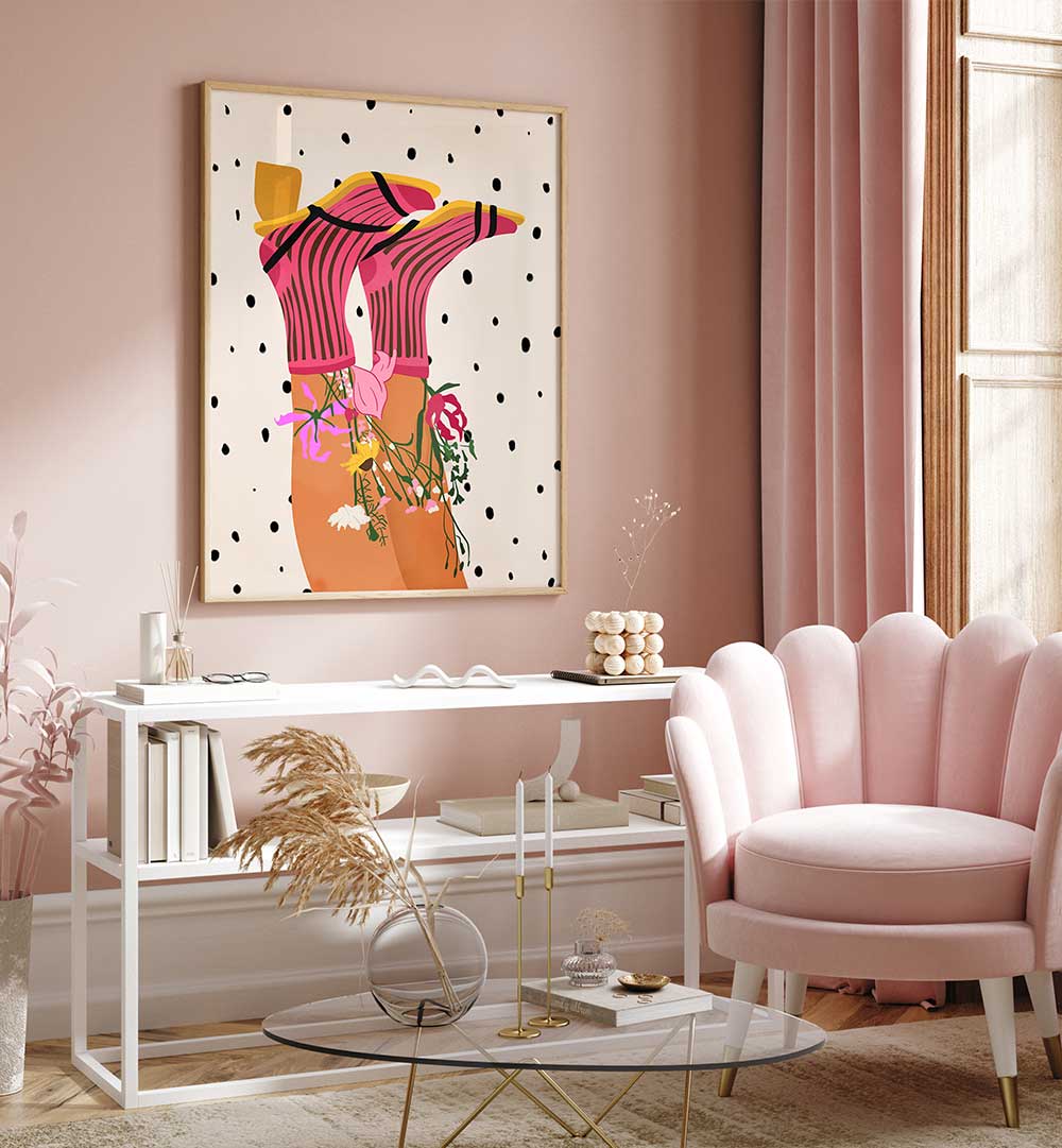 FLORAL STEP DELIGHT , FASHION POSTERS