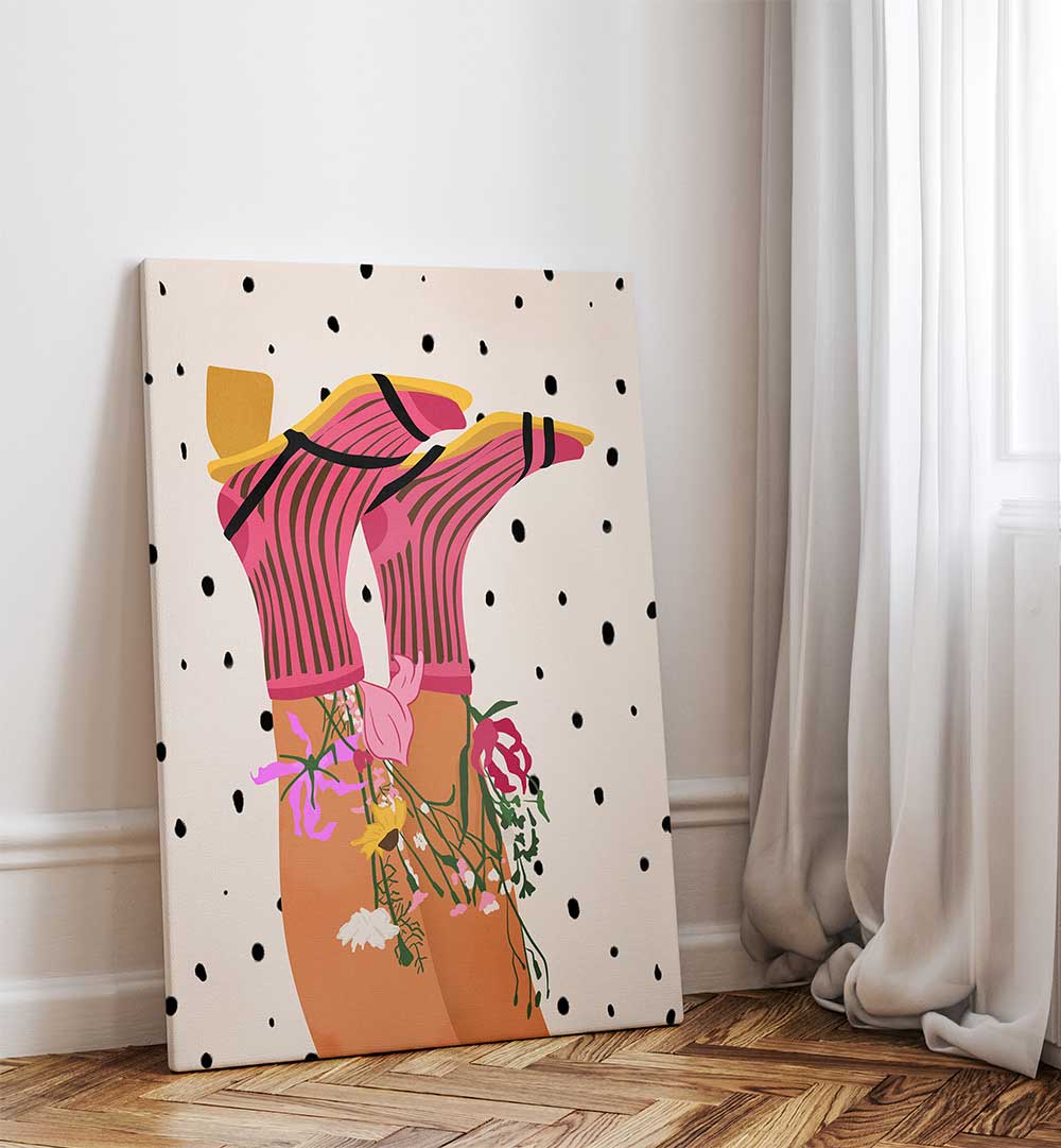 FLORAL STEP DELIGHT , FASHION POSTERS