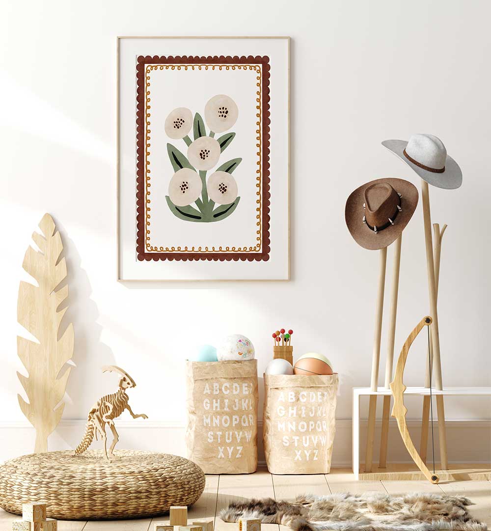 FLORAL WHIMSY , FLORAL FLOWER PAINTINGS