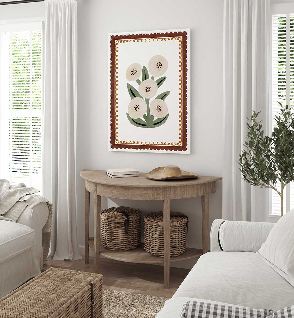 FLORAL WHIMSY , FLORAL FLOWER PAINTINGS