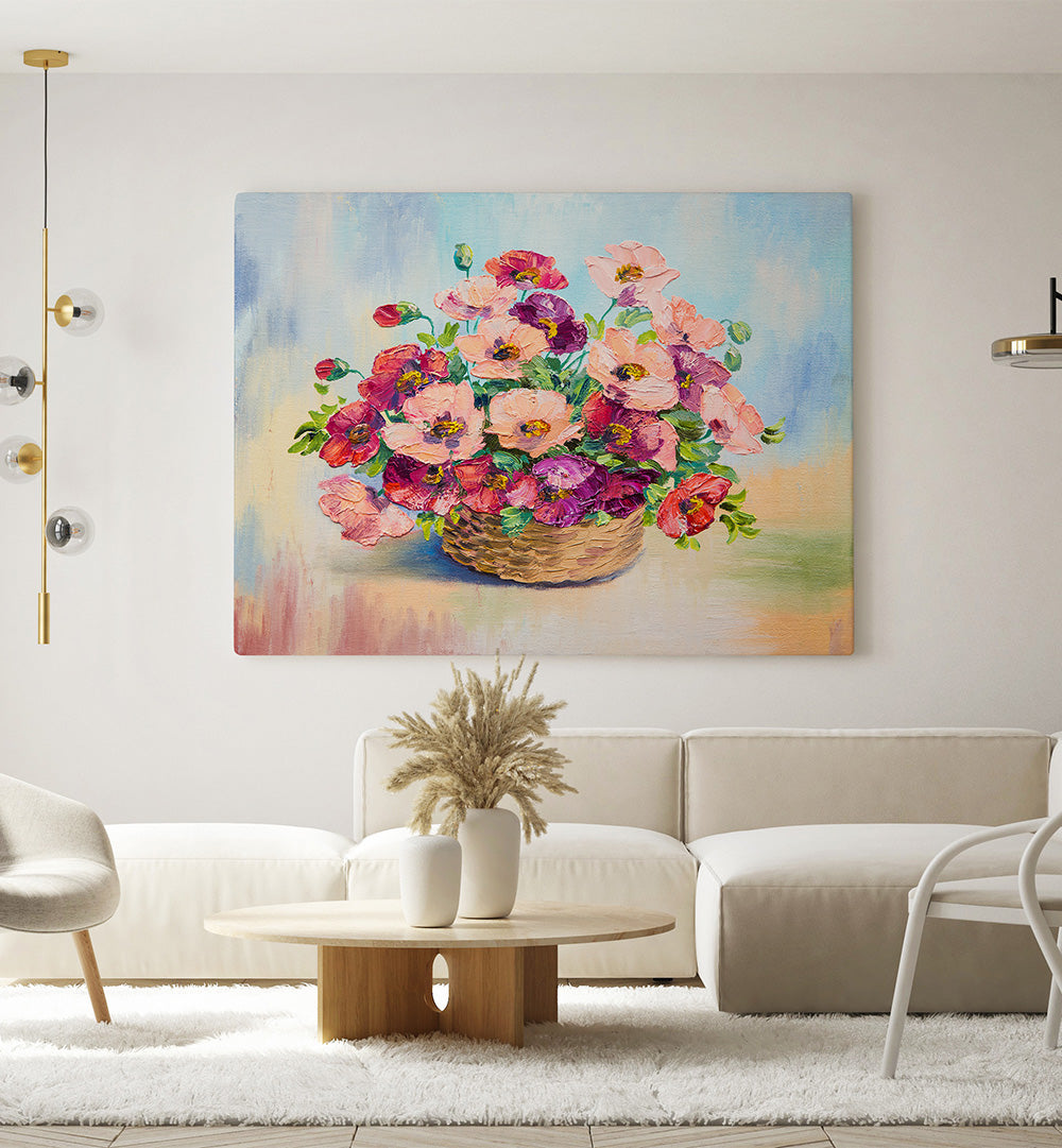 FLORAL DUETS , VINTAGE EUROPEAN PAINTINGS