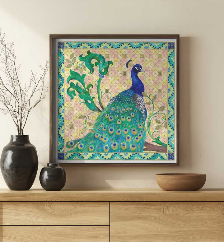 FLORENTINE PEACOCK , ANIMAL PAINTINGS