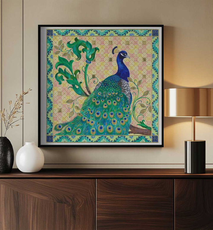 FLORENTINE PEACOCK , ANIMAL PAINTINGS