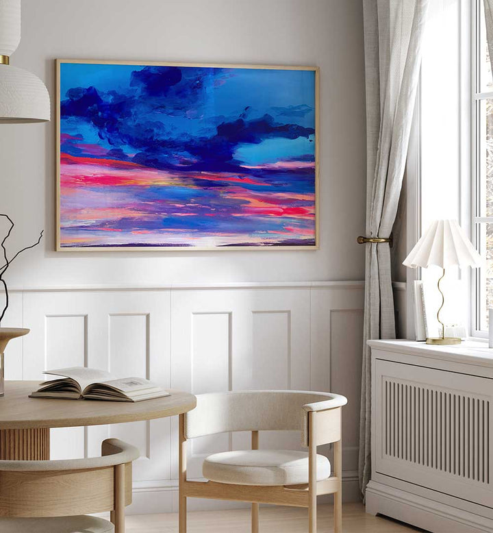 FLORIDA SUNSET IN BLUE , LANDSCAPE PAINTINGS