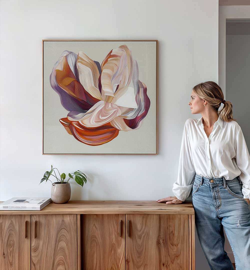 FLOW FLOWER I , ABSTRACT PAINTINGS