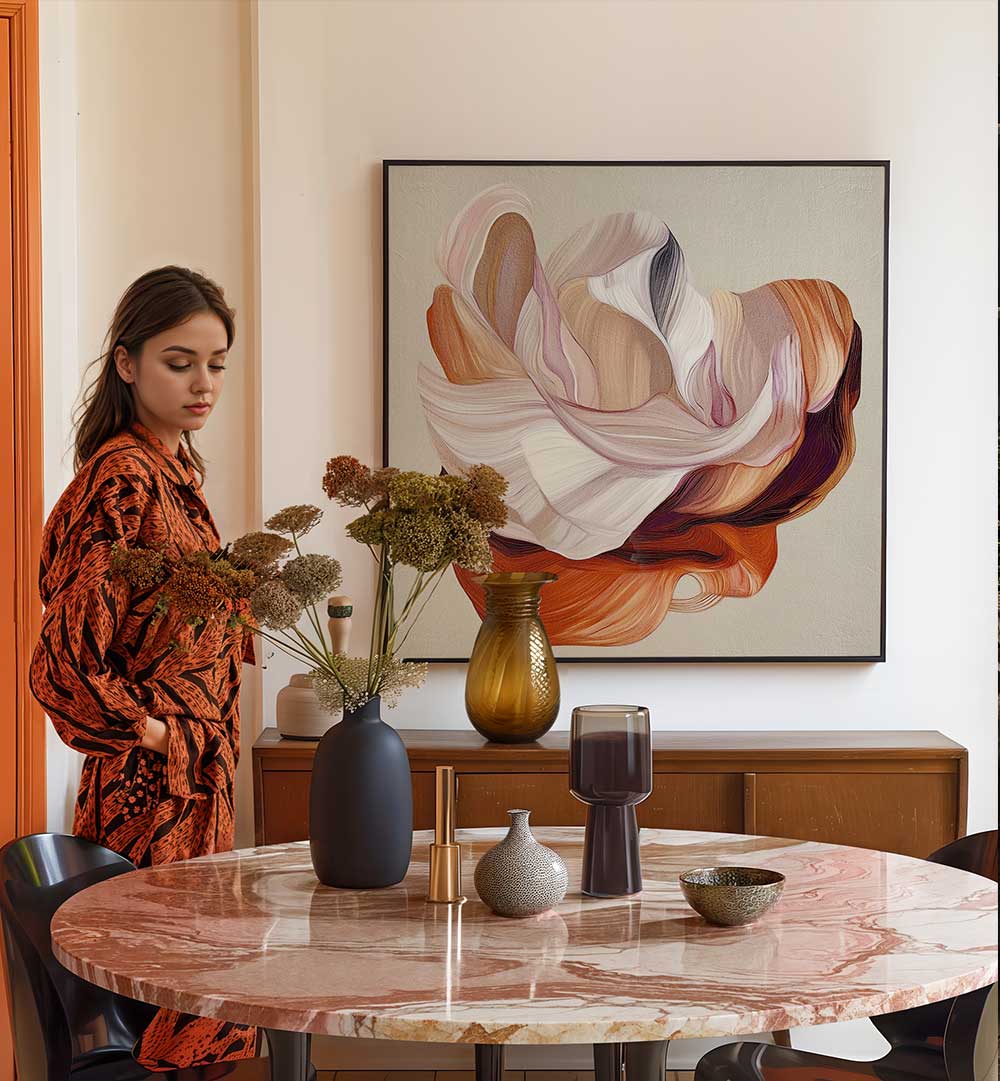 FLOW FLOWER II , ABSTRACT PAINTINGS