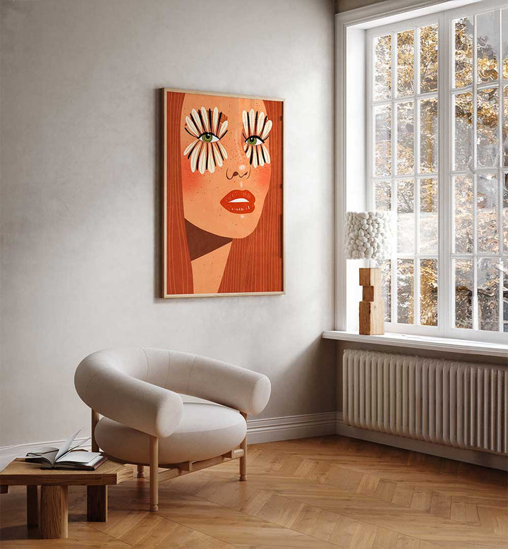 FLOWER EYES , PORTRAITS & FIGURATIVE ILLUSTRATIONS