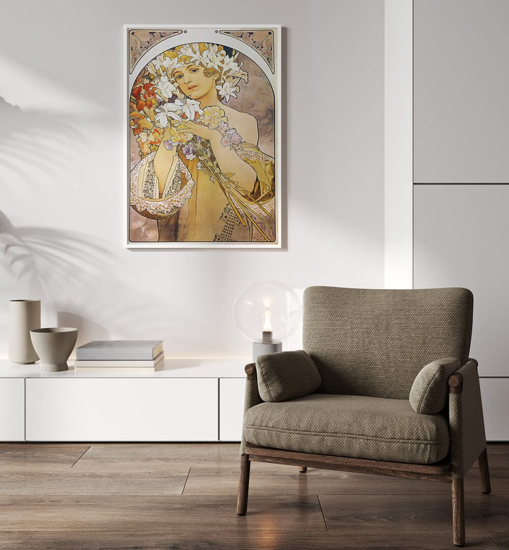 FLOWER - LA FLEUR 1897 BY, VINTAGE PAINTINGS