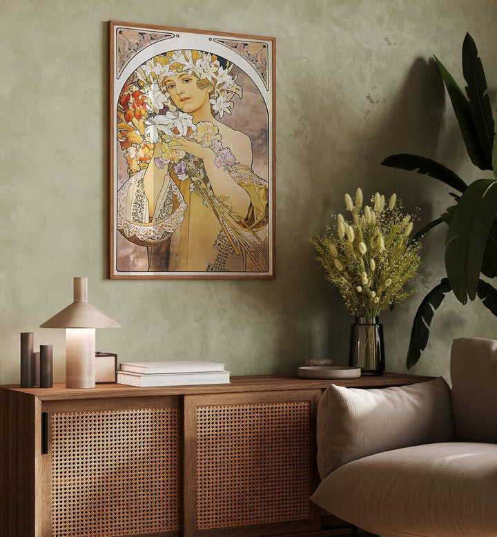 FLOWER - LA FLEUR 1897 BY, VINTAGE PAINTINGS