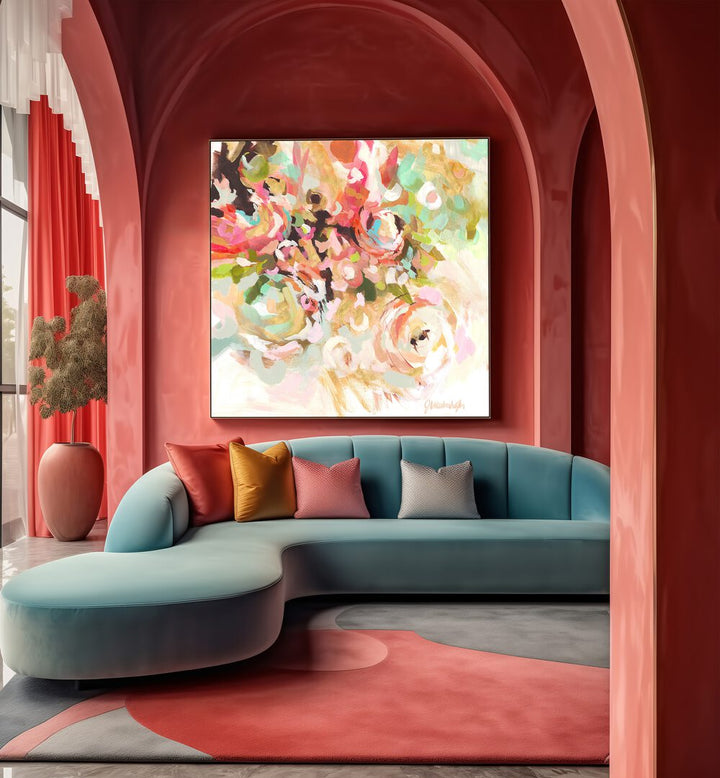 Stunning FLOWER ABSTRACT, ABSTRACT PAINTINGS elevate your space with vibrant colors and expressive design.
