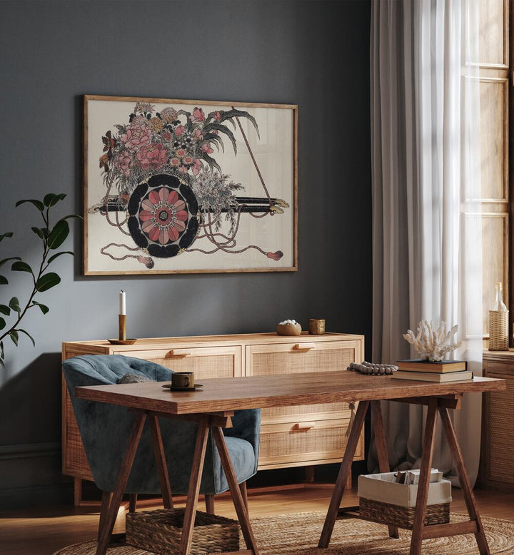FLOWER CART , VINTAGE PAINTINGS