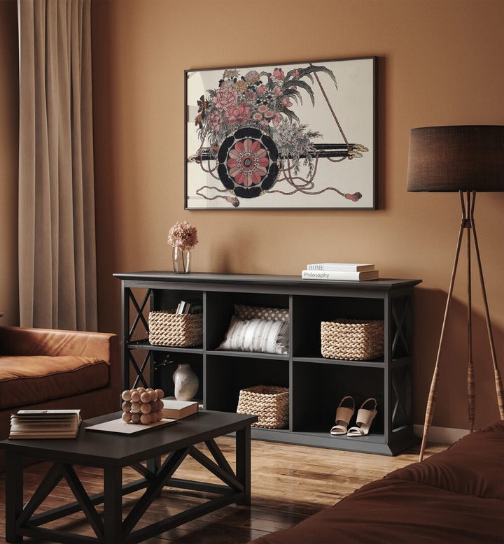FLOWER CART , VINTAGE PAINTINGS