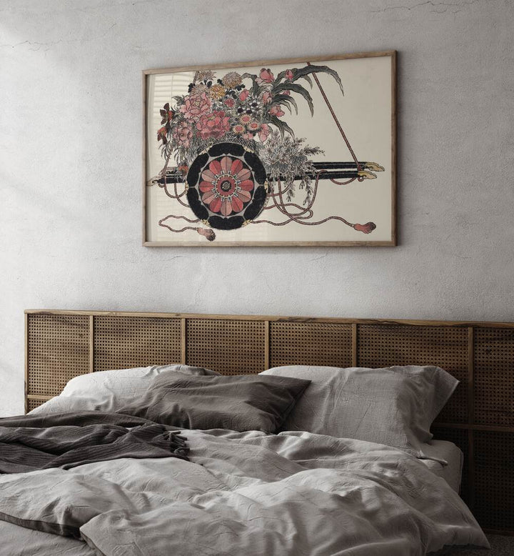 FLOWER CART , VINTAGE PAINTINGS