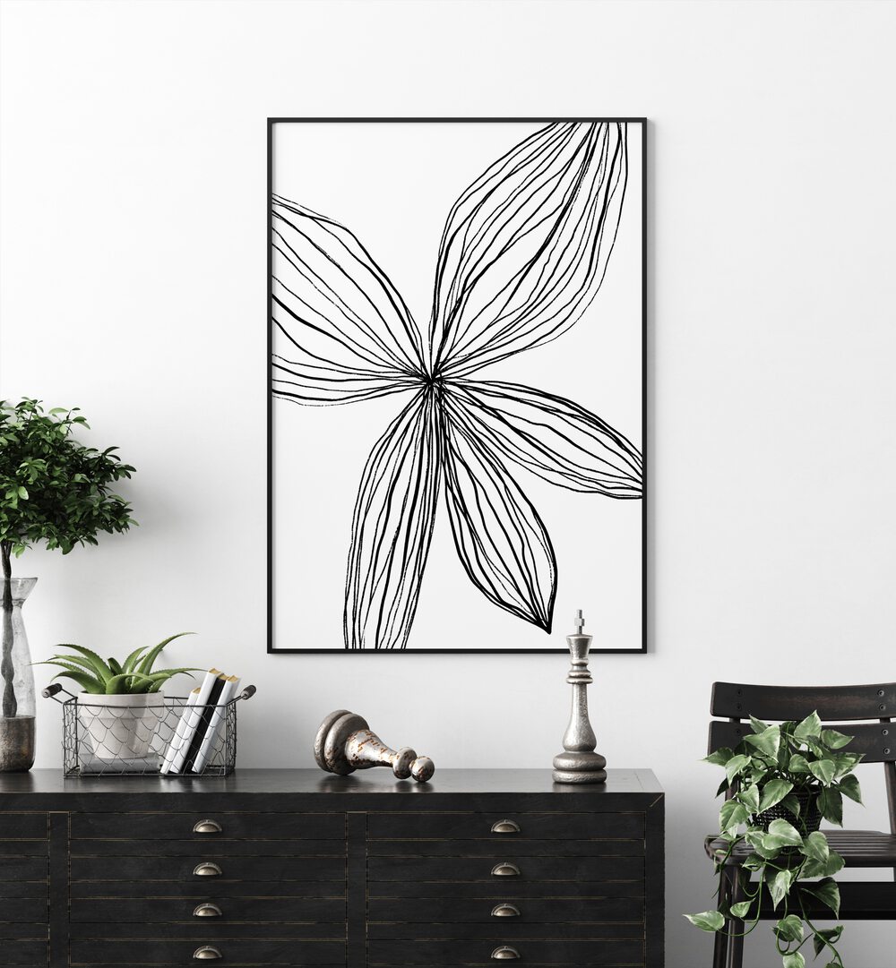 FLOWERINA III , LINE ART PAINTINGS