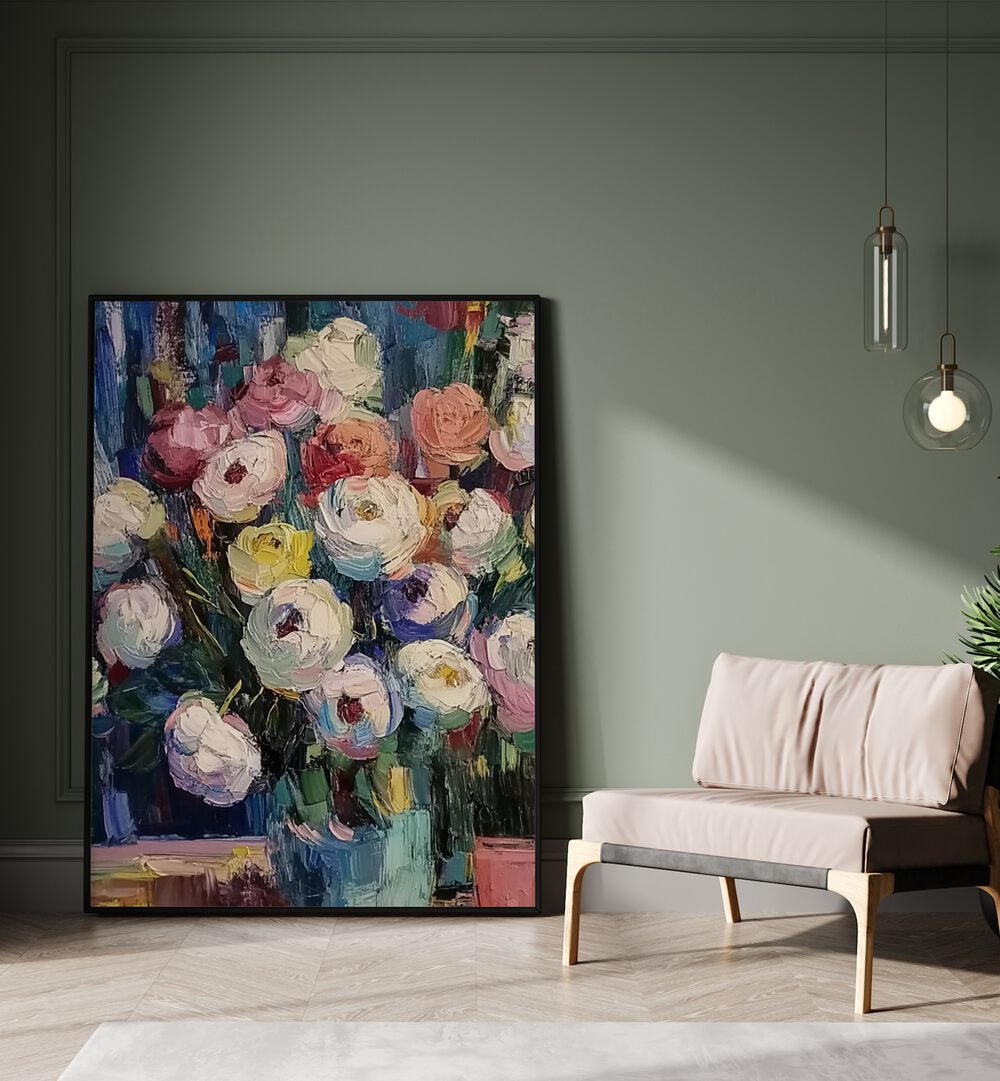 Stunning FLOWER IN A VASE II art piece, perfect for elevating any living space with elegance and modern design.