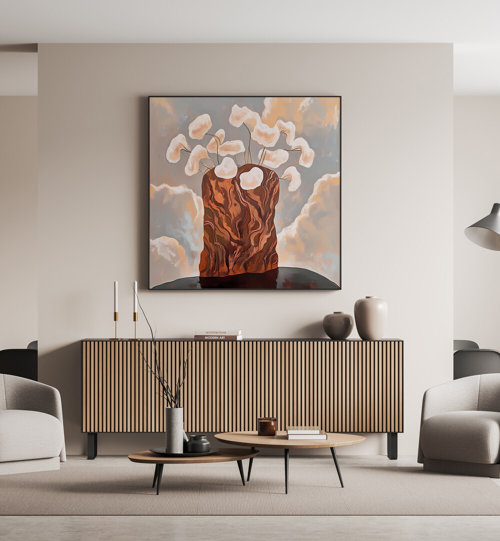 Enhance your décor with the FLOWER POT ABSTRACT II, a perfect blend of art and functionality for showcasing plants.