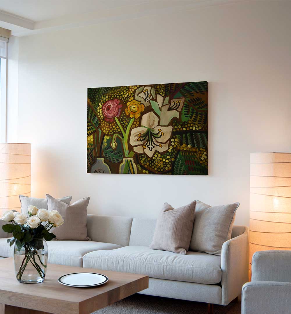 FLOWERS II , RETRO ART