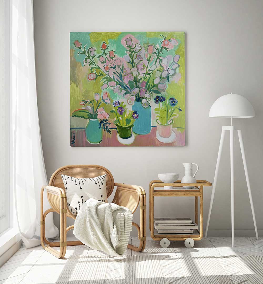 FLOWERS III , RETRO ART