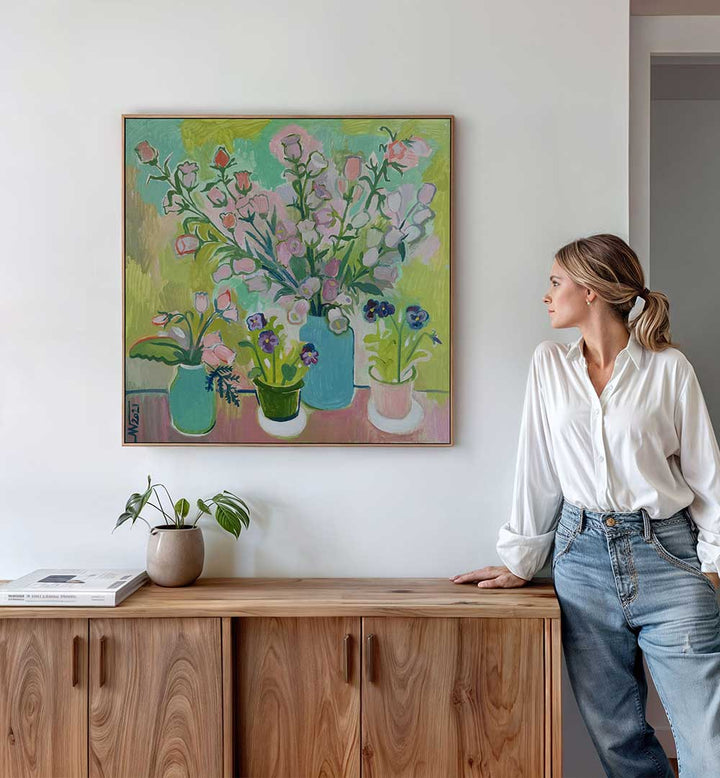 FLOWERS III , RETRO ART