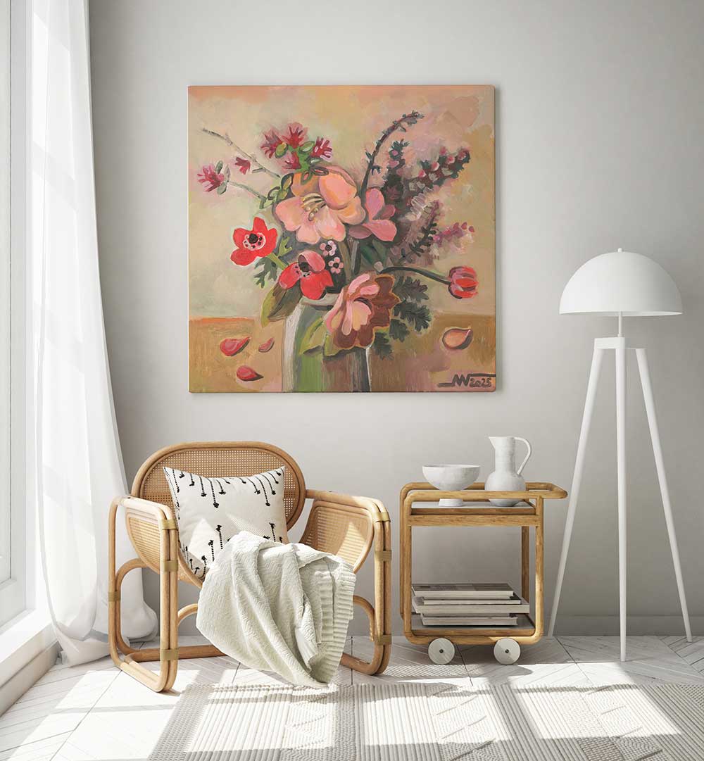 FLOWERS IV , RETRO ART