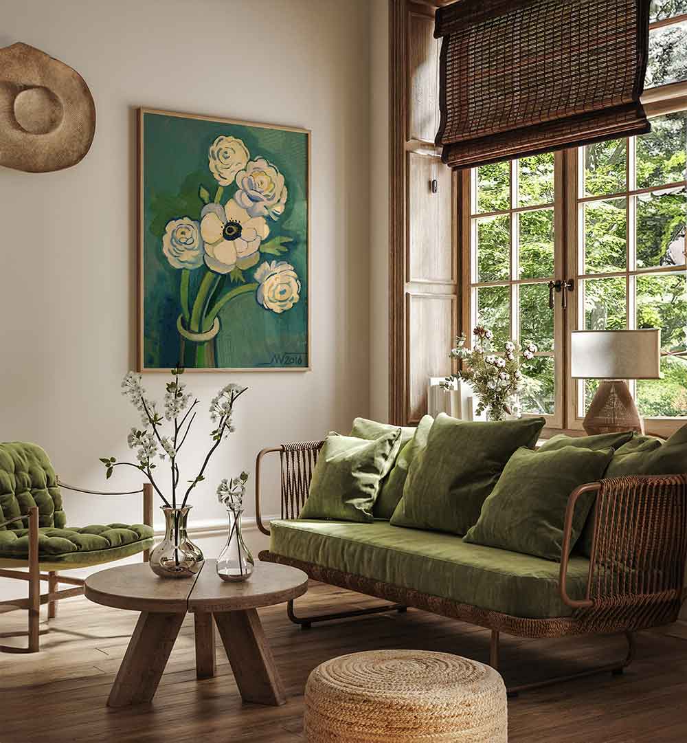 FLOWERS V , RETRO ART