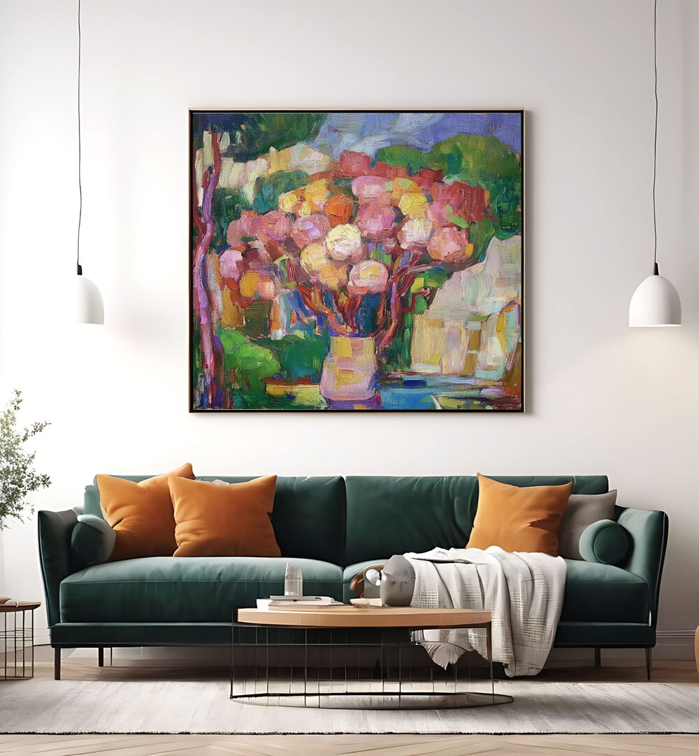 Brighten your space with FLOWERS IN A VASE MALLORCA, a stunning home decor piece that adds vibrant artistry.