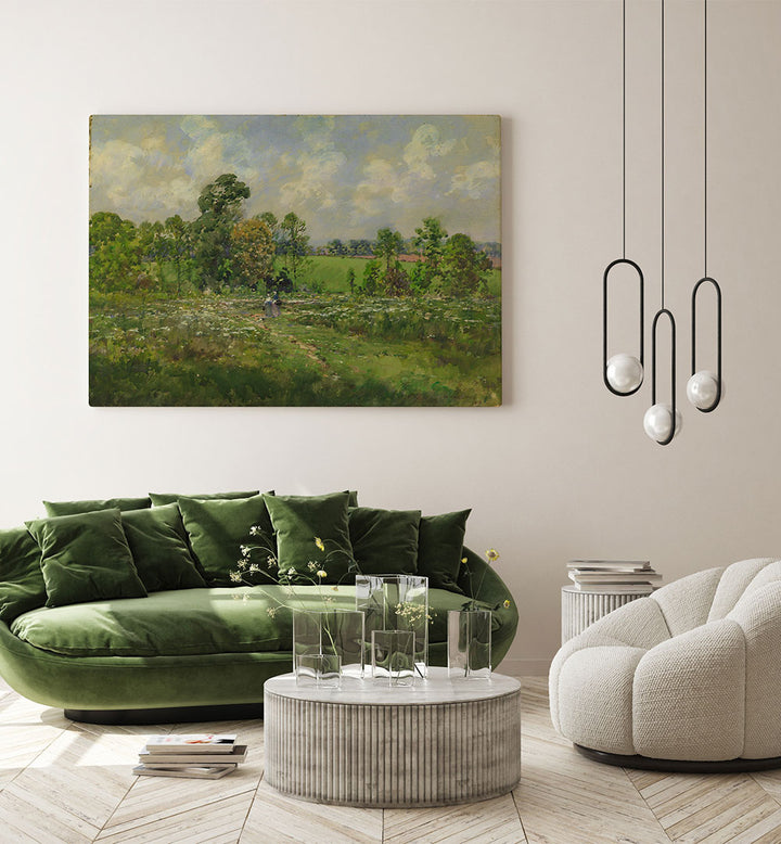 FLOWERY MEADOW ,VINTAGE LANDSCAPE