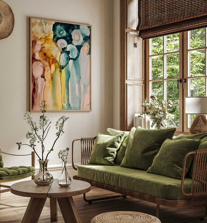 Vibrant FLOWING FROM GRACE, ABSTRACT PAINTINGS enhance your space with captivating colors and unique artistry.