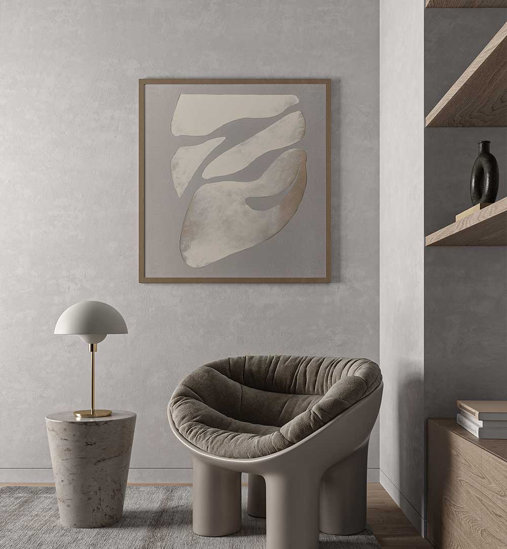 FLUID FORMS EMERGE , ABSTRACT PAINTINGS