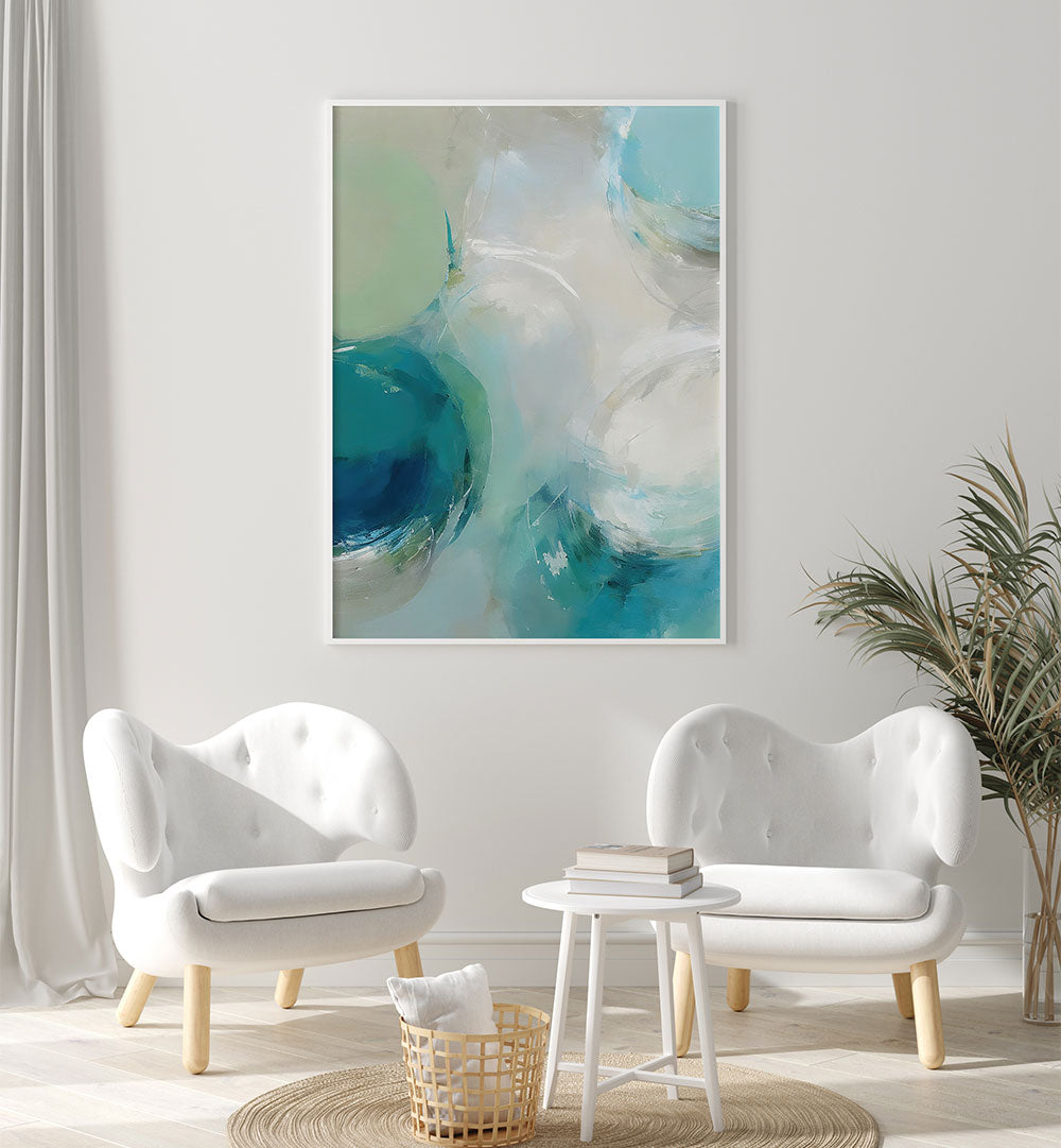 FLUID TEAL CIRCLES