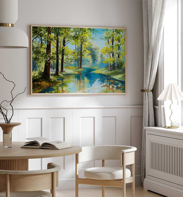 FOREST REFLECTIONS II, VINTAGE EUROPEAN PAINTINGS