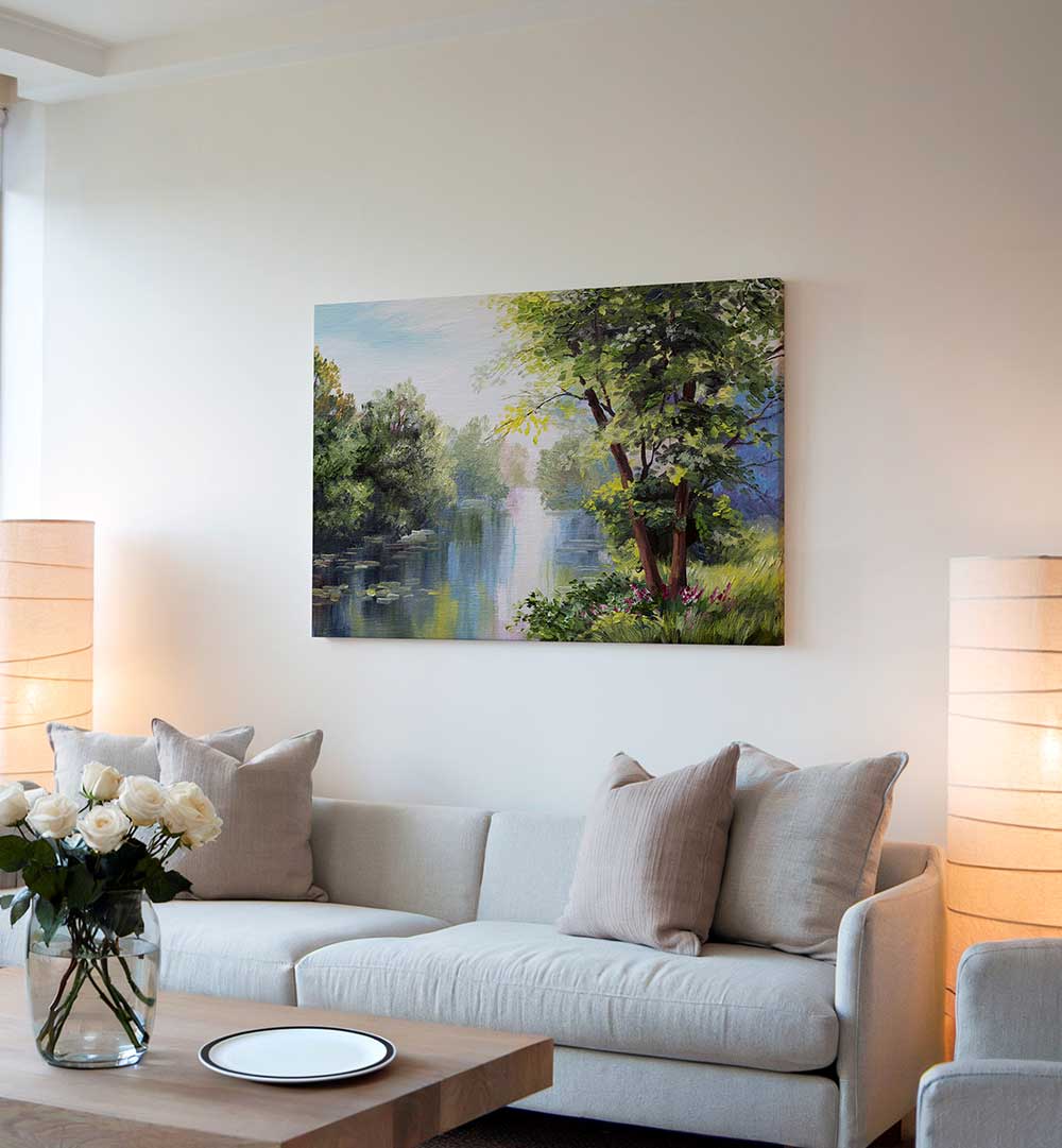 FOREST REFLECTIONS, VINTAGE EUROPEAN PAINTINGS