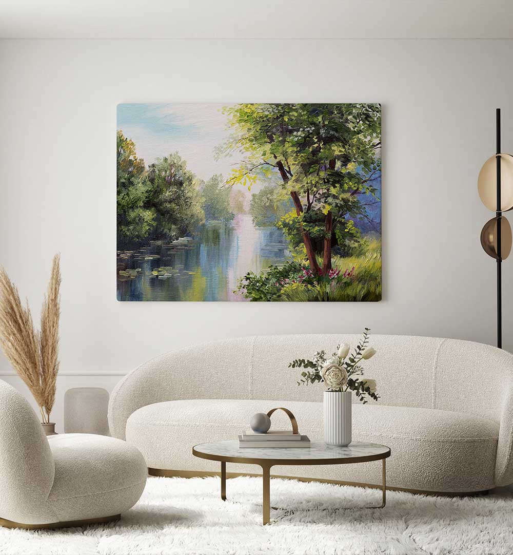 FOREST REFLECTIONS, VINTAGE EUROPEAN PAINTINGS