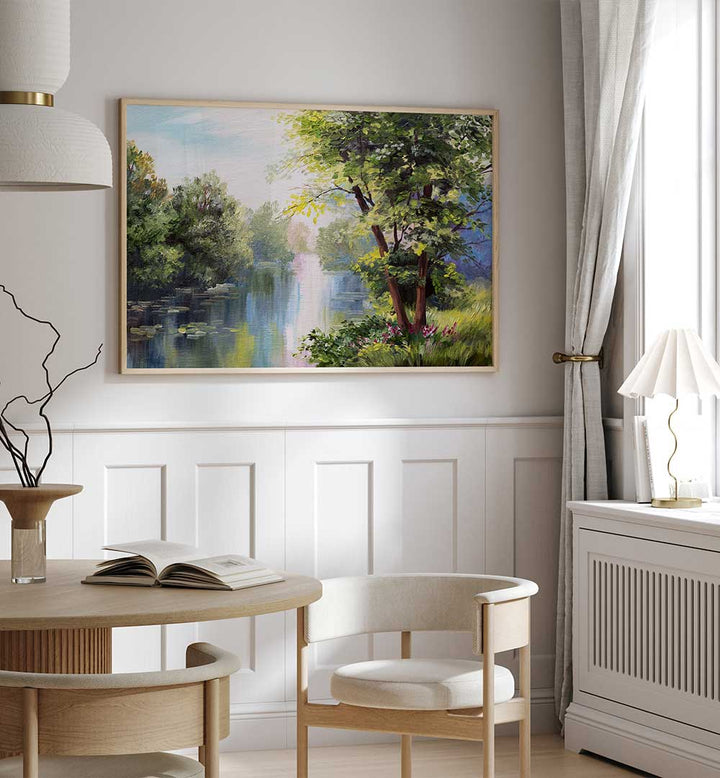 FOREST REFLECTIONS, VINTAGE EUROPEAN PAINTINGS
