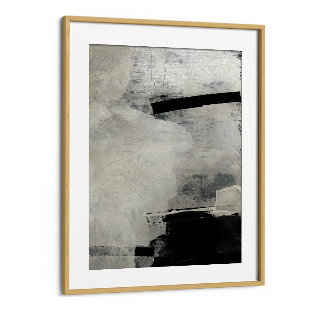 Forever By Dan Hob day Abstract Art Artwork in Oak Wood Frame With Mount