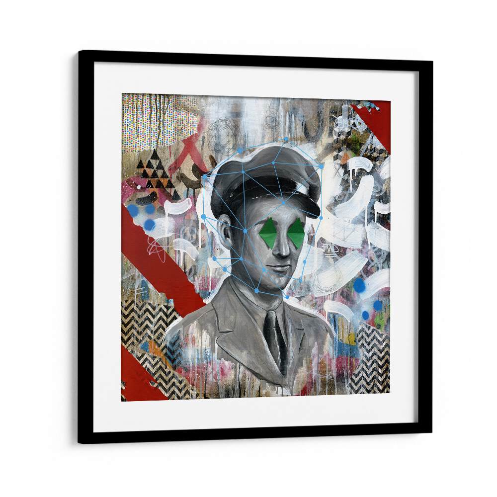 Forgotten Soldier Pop Art Artwork in Black Frame With Mount