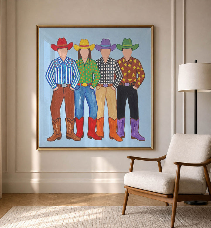 FOUR COLORFUL COWBOYS