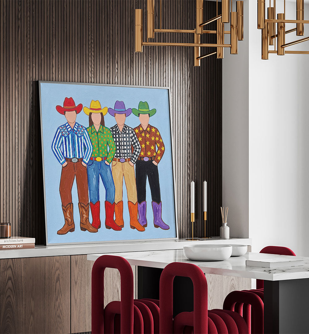 FOUR COLORFUL COWBOYS
