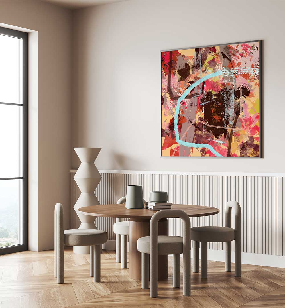 Bright and vibrant FOUR SEASON AUTUMN, ABSTRACT PAINTINGS elevate your living space with autumn's enchanting beauty.