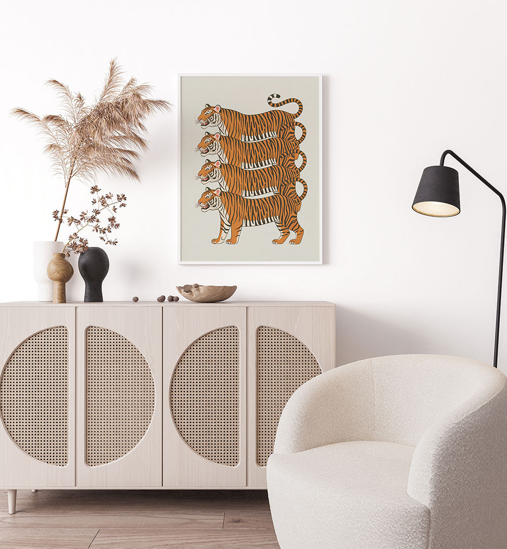 FOUR STACKED TIGERS